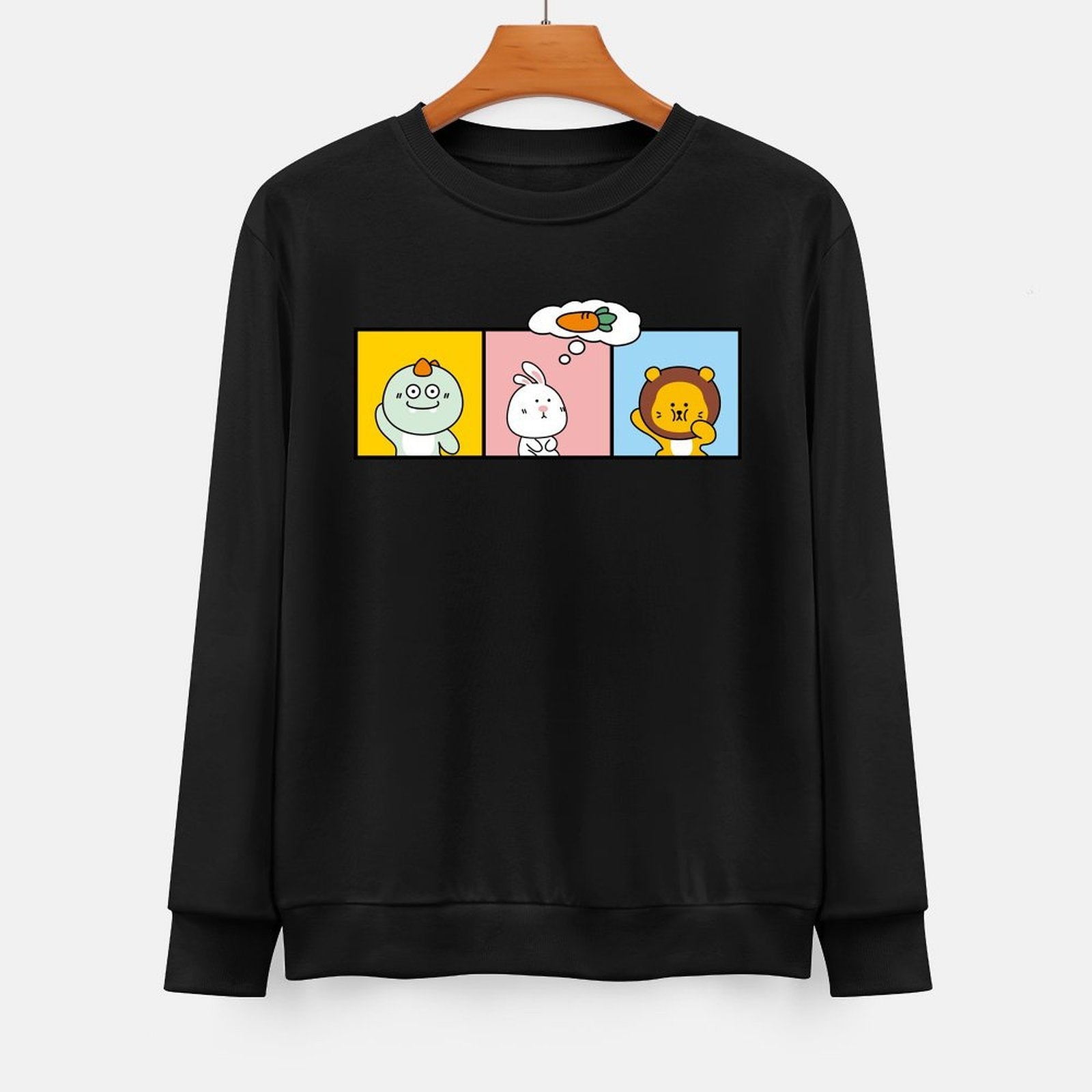 Front Patterned Long Sleeve TopBold EverydaySeries